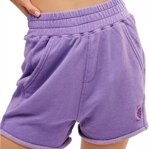NWT Free People Movement All Star Purple Baggy Shorts - Picture 3 of 9